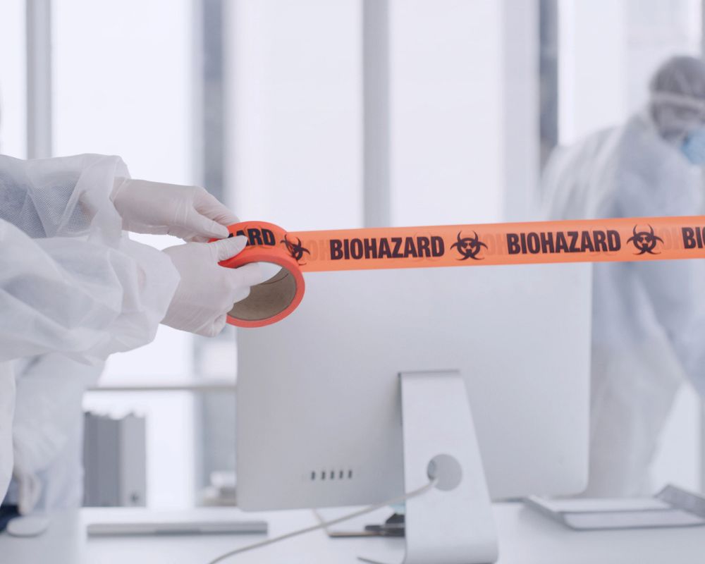 biohazard cleanup at an office in Knoxville, TN