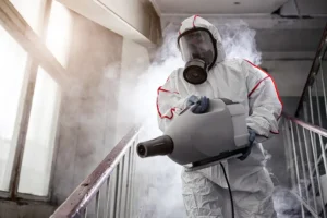 Odor removal being done as part of unattended death clean up in Knoxville, TN